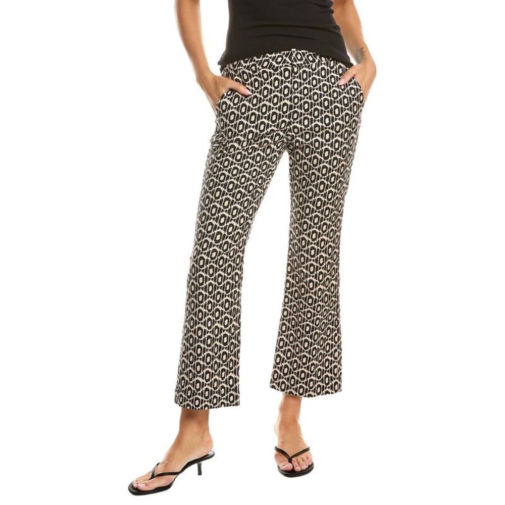 Nic+Zoe Womens Lacy Diamonds Plaza Demi Boot Pant, Black